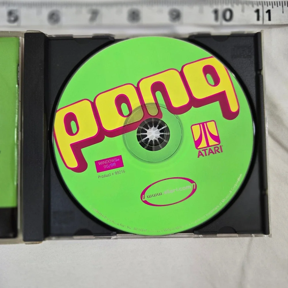 Pong The Next Level PC Game 1999 Windows 95‎ 98 Atari Retro Jewel Case CIB